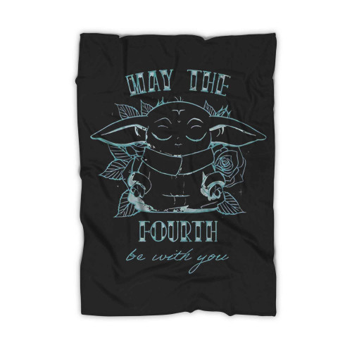 May The Fourth Be With You Grogu Blanket