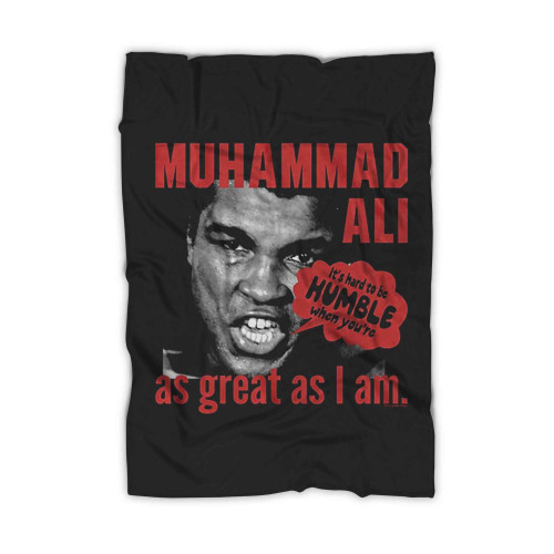 Muhammad Ali Hard To Be Humble Blanket