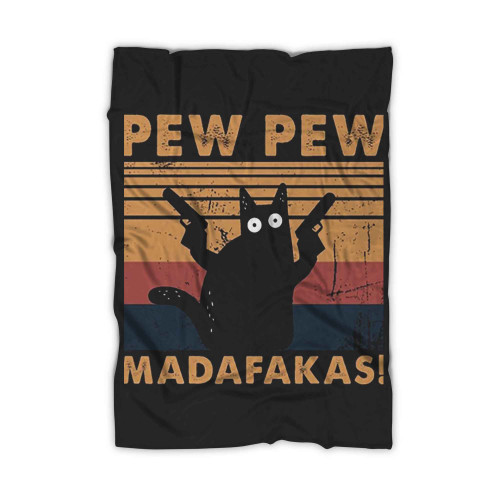 Pew Pew Madafakas Logo Art Blanket