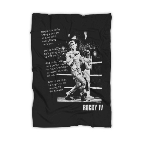 Rocky Monologue Rocky Iv Blanket