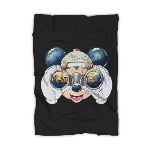 Safari Mickey Minnie Family Blanket