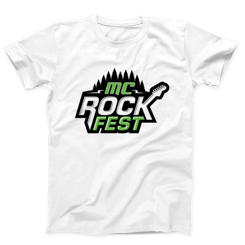 Mc Rock Fest Green Logo Man's T-Shirt Tee