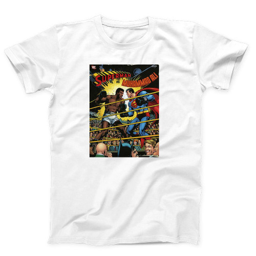 Muhammad Ali The Greatest Vs Superman Art Man's T-Shirt Tee