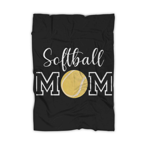 Softball Mom Logo Art Blanket