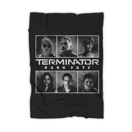 Terminator Dark Fate Character Panel Blanket