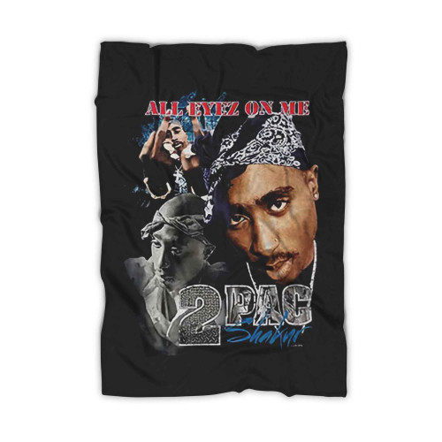 Tupac Shakur 2pac All Eyez On Me Rap Death Row Vintage Blanket