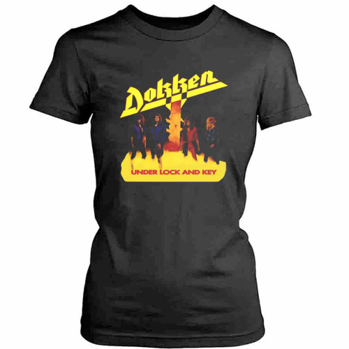 Under Lock And Key Dokken Womens T-Shirt Tee