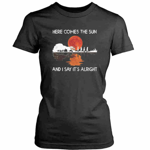 The Beatles Band Here Comes The Sun Womens T-Shirt Tee