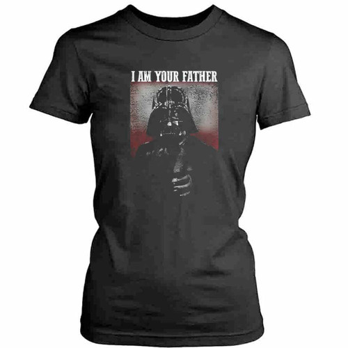 Stern Vader I am Your Father Finger Womens T-Shirt Tee