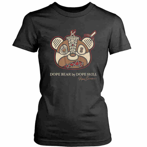Sneaker Bear Head Womens T-Shirt Tee