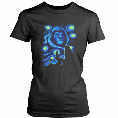 Scar The Lion King Blue Art Disney Womens T-Shirt Tee