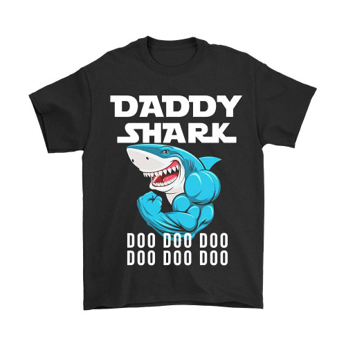 Daddy Shark Doo Doo Doo Fathers Day Man's T-Shirt Tee Daddy Shark Doo Doo Doo Fathers Day Man's T-Shirt Tee