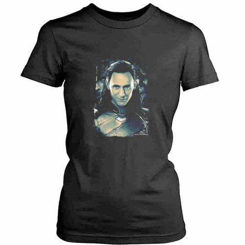 Marvel Thor Ragnarok Loki Distressed Womens T-Shirt Tee