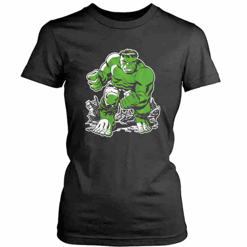 Marvel The Incredible Hulk Retro Womens T-Shirt Tee