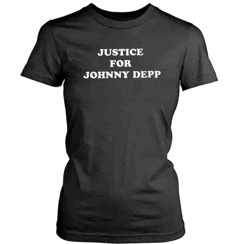 Justice For Johnny Depp Love Art Womens T-Shirt Tee