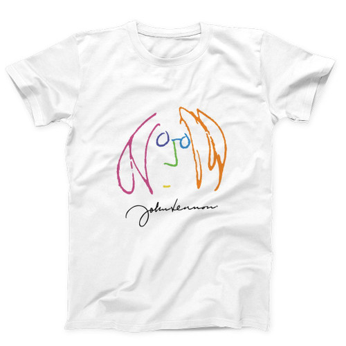 John Lennon Face Logo Man's T-Shirt Tee John Lennon Face Logo Man's T-Shirt Tee