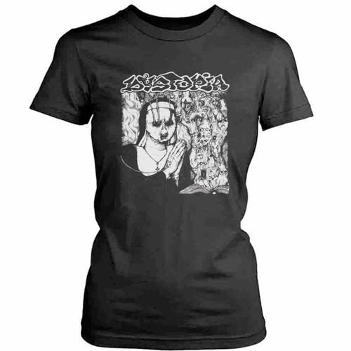 Dystopia Crust Punk Band Metal Womens T-Shirt Tee