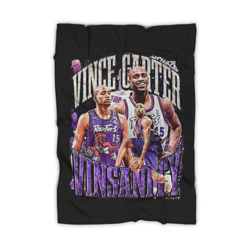 Vince Carter Toronto Raptors Vintage Blanket