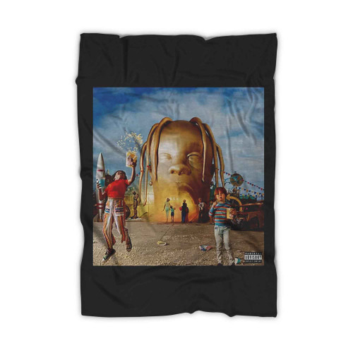 Travis Scott Astroworld Album Logo Blanket