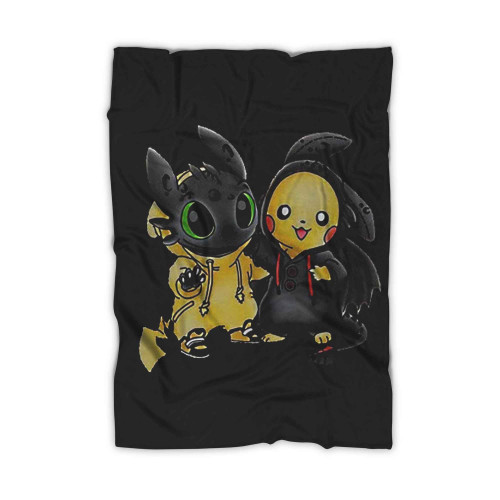 Toothless With Friend Funny How To Train Your Dragon Blanket