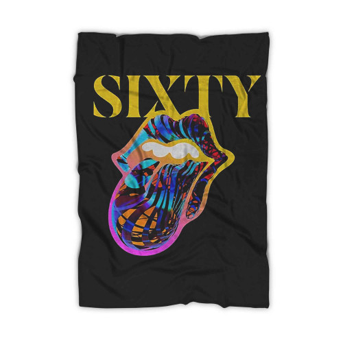 The Rolling Stones Sixty Years Cyberdelic Tongue Blanket