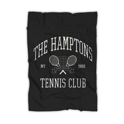 The Hamptons Vintage Tennis Logo Blanket