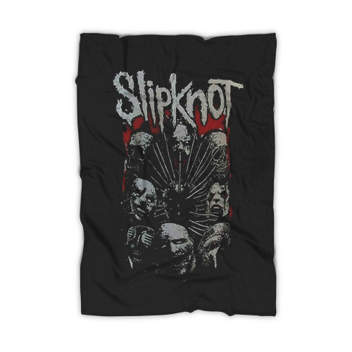 Slipknot Faces Heavy Metal Rock Band Blanket