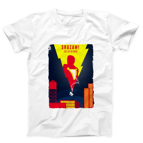 Just Say The Word Shazam Poster Man's T-Shirt Tee