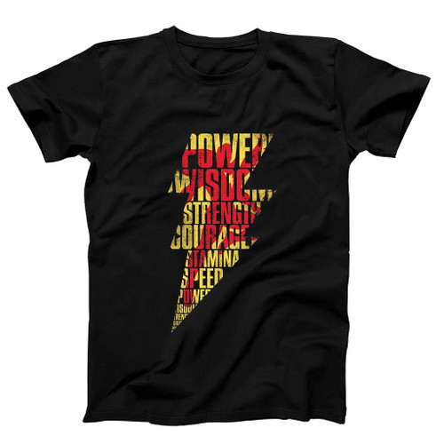 Shazam Bolt Logo Man's T-Shirt Tee