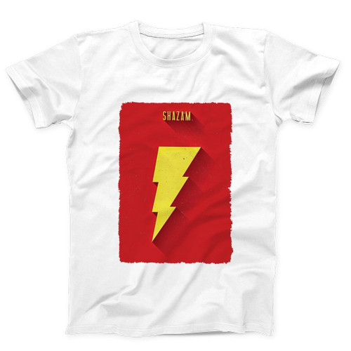 Shazam Bolt Super Hero Dc Poster Man's T-Shirt Tee