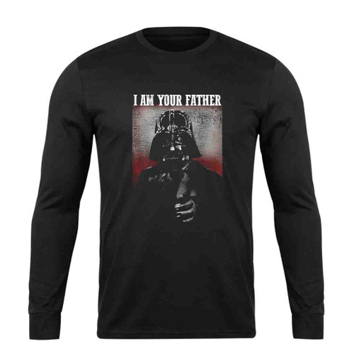 Stern Vader I am Your Father Finger Long Sleeve T-Shirt Tee