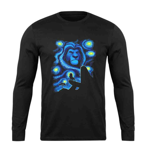 Scar The Lion King Blue Art Disney Long Sleeve T-Shirt Tee