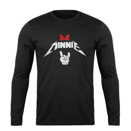 Minnie Mouse Heavy Metal Long Sleeve T-Shirt Tee