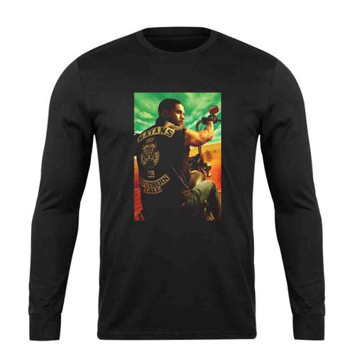 Mayans Mc Bike Gang Kurt Sutter Mexico California Border Ez Angel Reyes Long Sleeve T-Shirt Tee