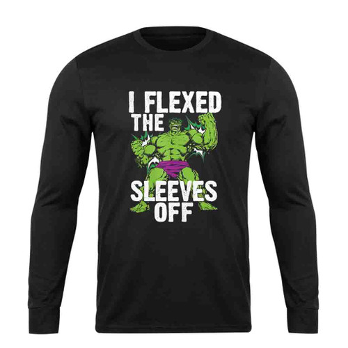 Marvel Hulk Vintage I Flexed Long Sleeve T-Shirt Tee