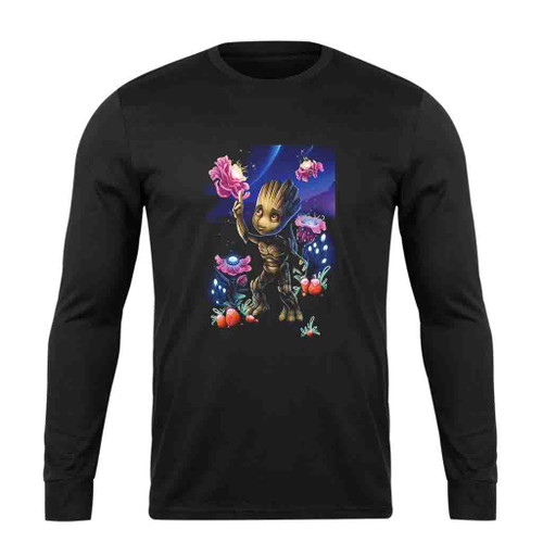 Marvel Guardians Of The Galaxy Groot Vintage Long Sleeve T-Shirt Tee