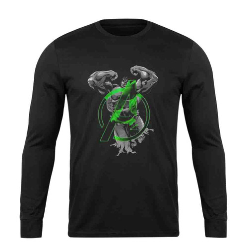 Marvel Avengers Hulk Jump Smash Long Sleeve T-Shirt Tee