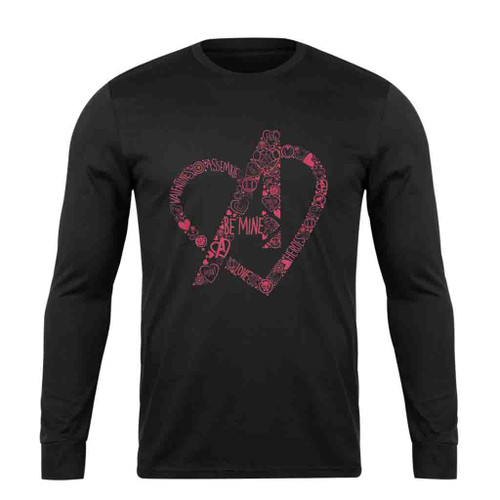 Marvel Avengers Heart Logo Long Sleeve T-Shirt Tee