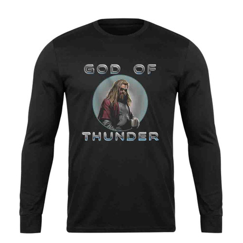 Marvel Avengers Endgame Thor God Of Thunder Vintage Long Sleeve T-Shirt Tee