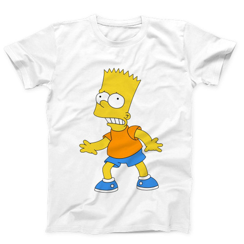 Bart Simpson Afraid Man's T-Shirt Tee