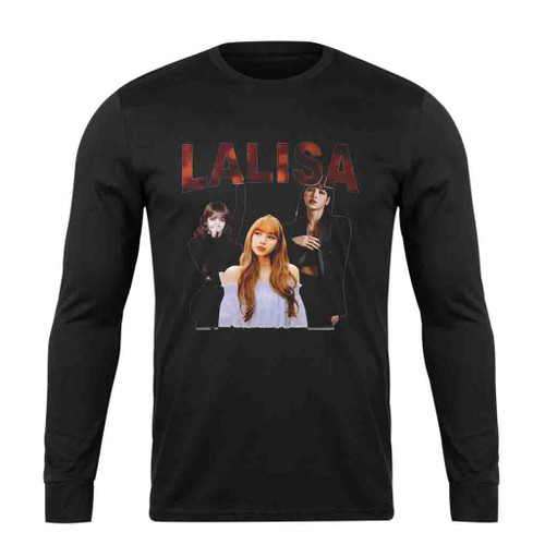 Lalisa Blackpink Vintage Logo Art Long Sleeve T-Shirt Tee