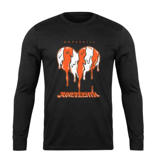 Juneteenth Heart Love Art Long Sleeve T-Shirt Tee