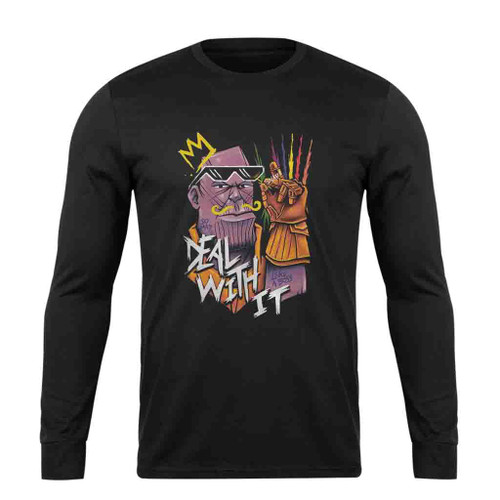 Infinity Thanos Deal With It Long Sleeve T-Shirt Tee