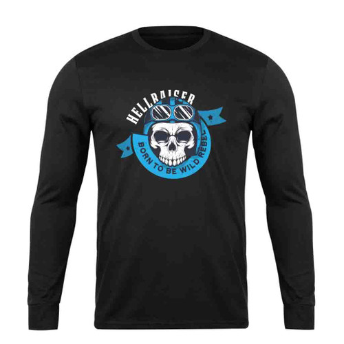 Hellraiser Skull Rebel Artsy Long Sleeve T-Shirt Tee
