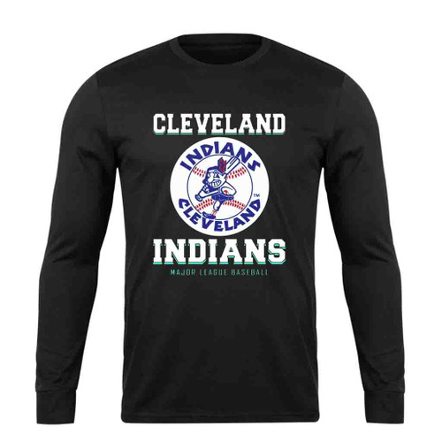 Forever Chef Wahoo Cleveland Indians Basketball Long Sleeve T-Shirt Tee