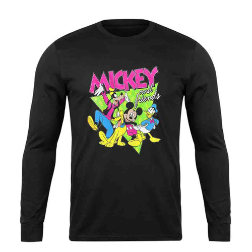 Disney Mickey And Friends Group Long Sleeve T-Shirt Tee