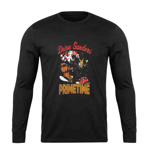 Deion Sanders Primetime Photo Long Sleeve T-Shirt Tee