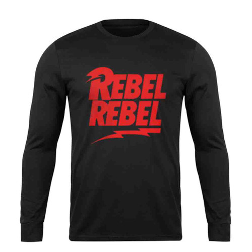 David Bowie Rebel Rebel Long Sleeve T-Shirt Tee