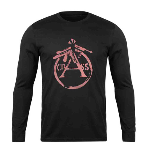 Crass Broken Gun Long Sleeve T-Shirt Tee