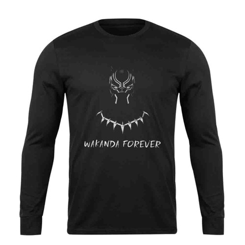 Black Panther Ii Super Hero 2 Wakanda Forever Sequel Long Sleeve T-Shirt Tee